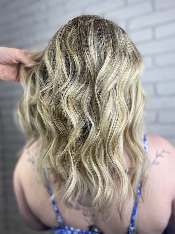 Cool Blonde hair babylights